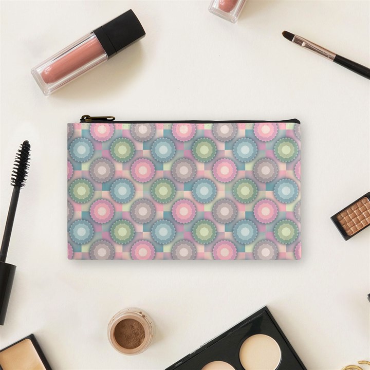 Seamless Pattern Pastels Background Cosmetic Bag (Small)