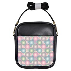 Seamless Pattern Pastels Background Girls Sling Bag