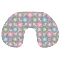 Seamless Pattern Pastels Background Travel Neck Pillows by HermanTelo