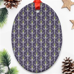 Seamless Pattern Background Fleu Ornament (oval) by HermanTelo