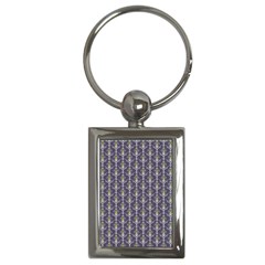 Seamless Pattern Background Fleu Key Chains (rectangle)  by HermanTelo