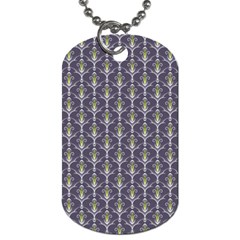 Seamless Pattern Background Fleu Dog Tag (one Side)