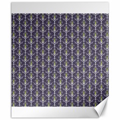 Seamless Pattern Background Fleu Canvas 8  X 10 