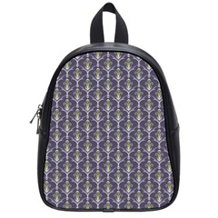 Seamless Pattern Background Fleu School Bag (small) by HermanTelo