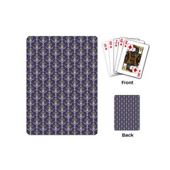 Seamless Pattern Background Fleu Playing Cards (mini)