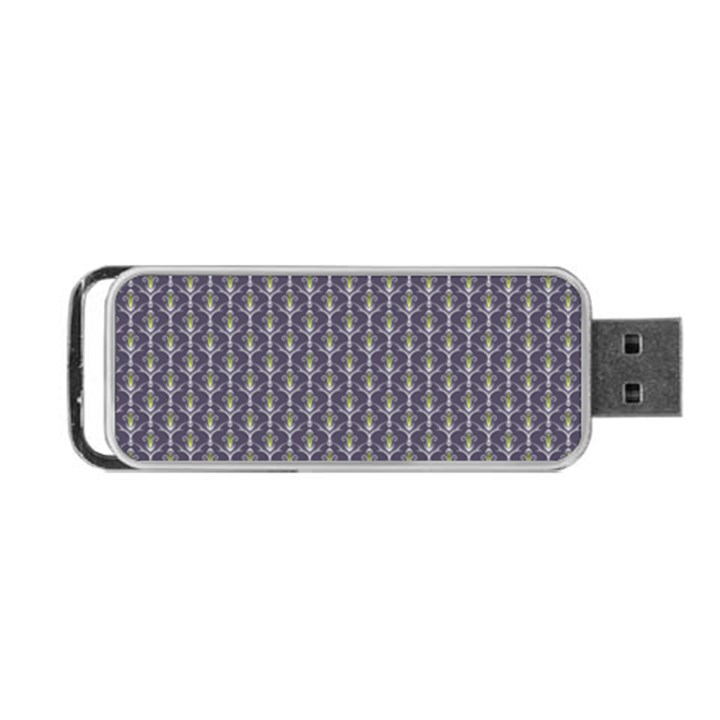 Seamless Pattern Background Fleu Portable USB Flash (Two Sides)