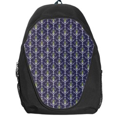 Seamless Pattern Background Fleu Backpack Bag by HermanTelo