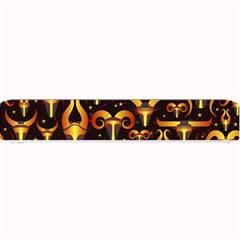 Stylised Horns Black Pattern Small Bar Mats