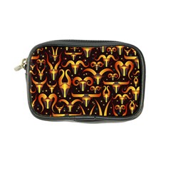 Stylised Horns Black Pattern Coin Purse