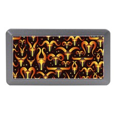 Stylised Horns Black Pattern Memory Card Reader (mini) by HermanTelo