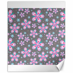 Seamless Pattern Flowers Pink Canvas 16  X 20  by HermanTelo