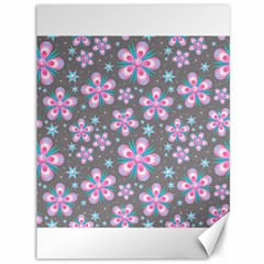 Seamless Pattern Flowers Pink Canvas 36  X 48 