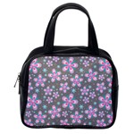 Seamless Pattern Flowers Pink Classic Handbag (One Side) Front