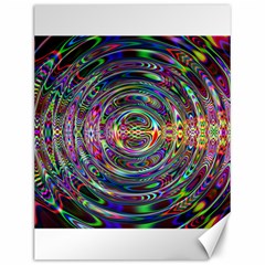 Wave Line Colorful Brush Particles Canvas 12  X 16 