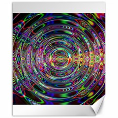 Wave Line Colorful Brush Particles Canvas 16  X 20  by HermanTelo