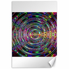 Wave Line Colorful Brush Particles Canvas 20  X 30 