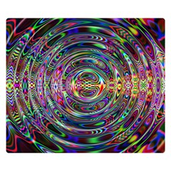 Wave Line Colorful Brush Particles Double Sided Flano Blanket (small)  by HermanTelo