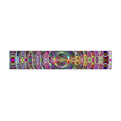 Wave Line Colorful Brush Particles Flano Scarf (mini) by HermanTelo