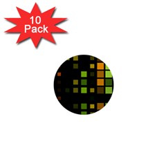 Abstract Plaid 1  Mini Buttons (10 Pack)  by HermanTelo