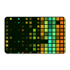 Abstract Plaid Magnet (rectangular) by HermanTelo