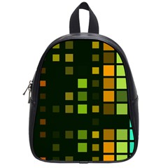 Abstract Plaid School Bag (small)