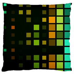 Abstract Plaid Large Cushion Case (one Side)