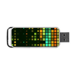 Abstract Plaid Portable Usb Flash (one Side)