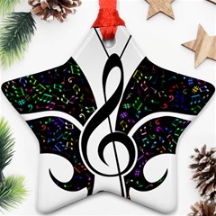 Butterfly Music Animal Audio Bass Ornament (star) by HermanTelo