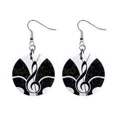 Butterfly Music Animal Audio Bass Mini Button Earrings by HermanTelo