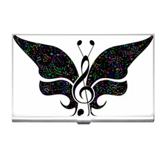 Butterfly Music Animal Audio Bass Business Card Holder by HermanTelo