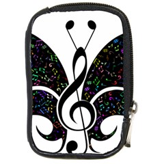 Butterfly Music Animal Audio Bass Compact Camera Leather Case by HermanTelo