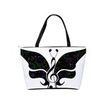 Butterfly Music Animal Audio Bass Classic Shoulder Handbag Back