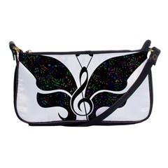 Butterfly Music Animal Audio Bass Shoulder Clutch Bag by HermanTelo