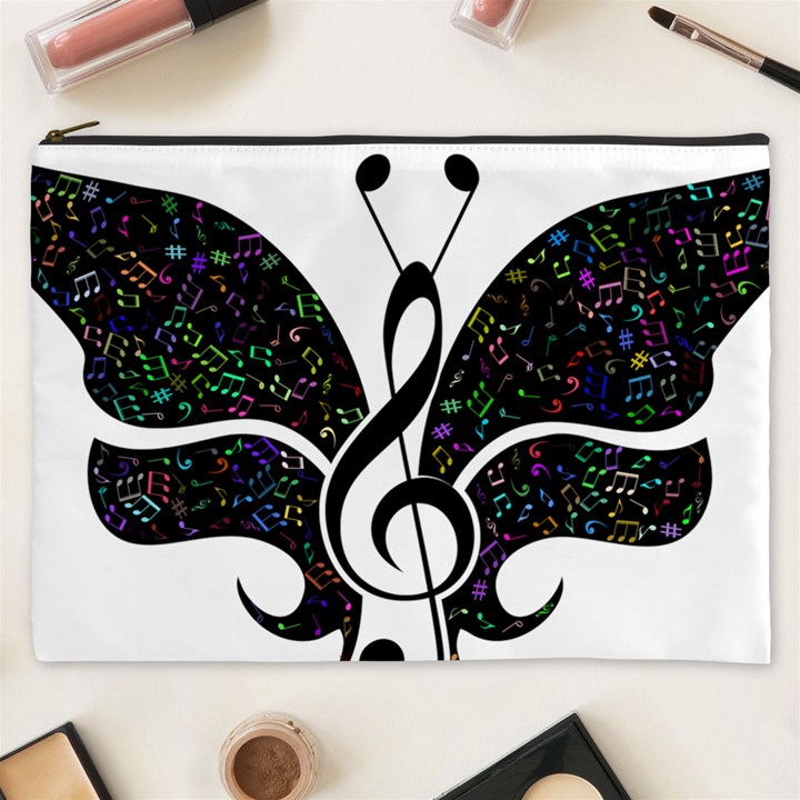 Butterfly Music Animal Audio Bass Cosmetic Bag (XXXL)