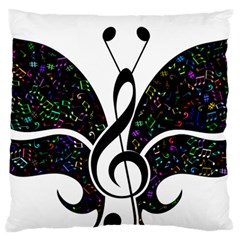 Butterfly Music Animal Audio Bass Standard Flano Cushion Case (two Sides) by HermanTelo