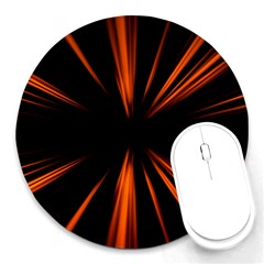 Abstract Light Round Mousepads by HermanTelo