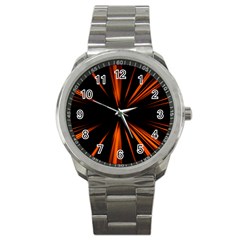 Abstract Light Sport Metal Watch