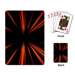 Abstract Light Playing Cards Single Design