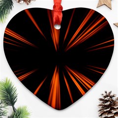 Abstract Light Heart Ornament (two Sides)