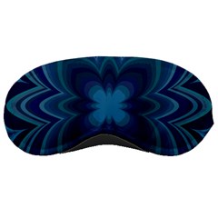 Blue Geometric Flower Dark Mirror Sleeping Masks by HermanTelo