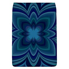 Blue Geometric Flower Dark Mirror Removable Flap Cover (s)