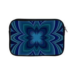 Blue Geometric Flower Dark Mirror Apple Ipad Mini Zipper Cases