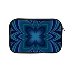 Blue Geometric Flower Dark Mirror Apple Macbook Pro 13  Zipper Case