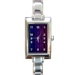 Abstract Background Plaid Rectangle Italian Charm Watch by HermanTelo