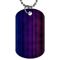 Abstract Background Plaid Dog Tag (one Side)