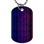 Abstract Background Plaid Dog Tag (Two Sides) Back