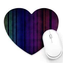 Abstract Background Plaid Heart Mousepads