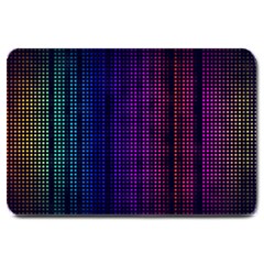 Abstract Background Plaid Large Doormat 