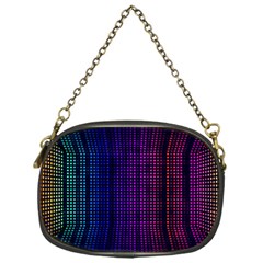 Abstract Background Plaid Chain Purse (one Side)