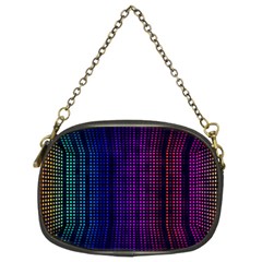 Abstract Background Plaid Chain Purse (two Sides)